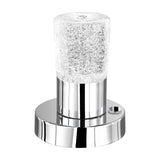 Cristo LED Glass Table Lamp – Chrome