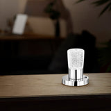 Cristo LED Glass Table Lamp – Chrome