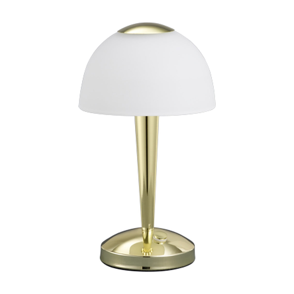 Ventura LED Glass Table Lamp – Polished Brass