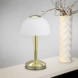 Ventura LED Glass Table Lamp – Polished Brass