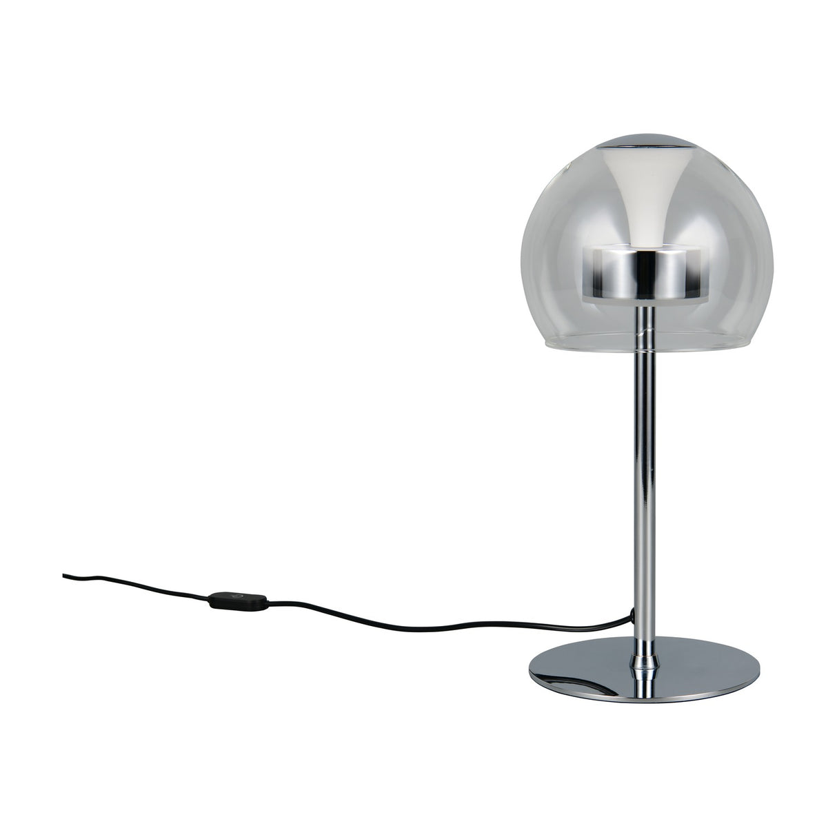 Flynt LED Glass Table Lamp – Chrome