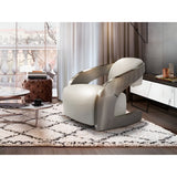 Amanda Upholstered Stainless Steel Armchair - Light Grey