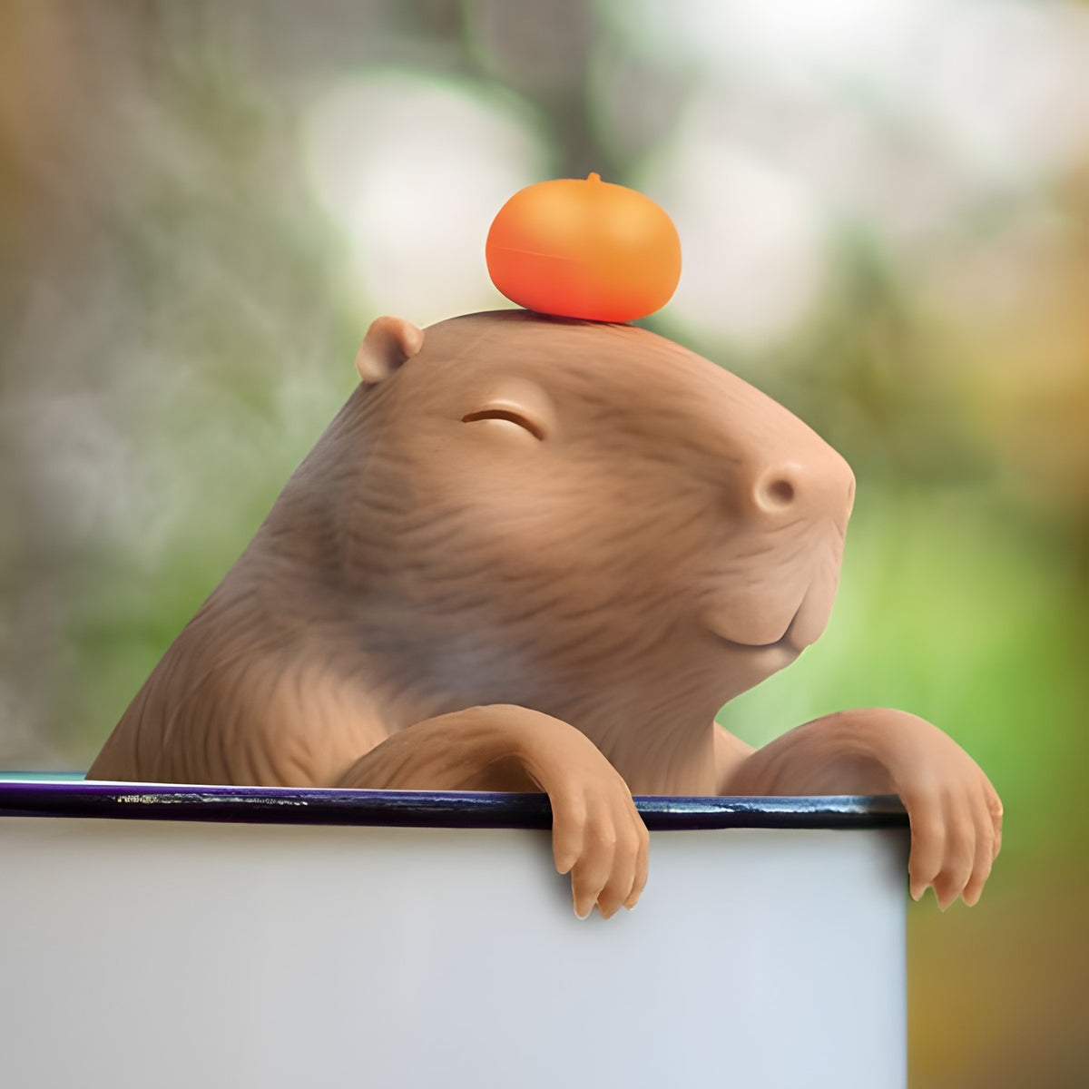 Capybarahhh Hanging Capybara Plastic Tea Infuser - Brown