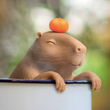 Capybarahhh Hanging Capybara Plastic Tea Infuser - Brown