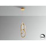 Nexo Dimmable LED 3 Light Pendant 39W 3000K - Gold