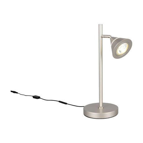Romeo LED Table Lamp – Satin Nickel