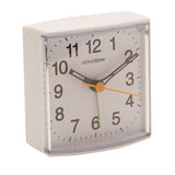 Plastic Alarm Clock with Light, Snooze, Silent Sweep - White