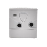 Plastic Alarm Clock with Light, Snooze, Silent Sweep - White