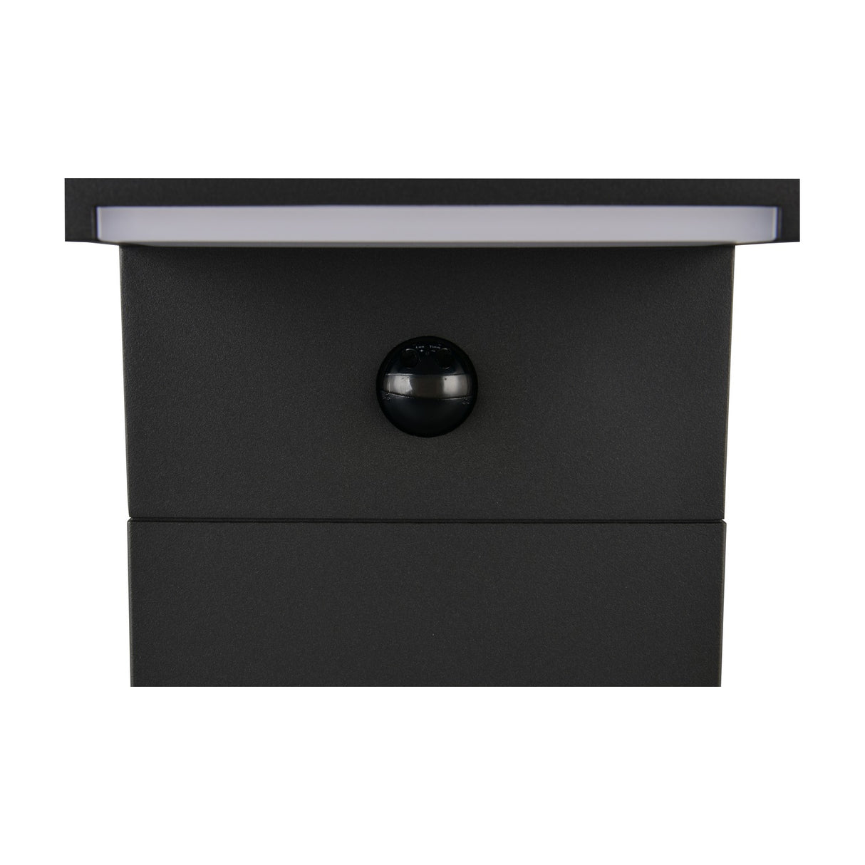 Ravi LED Grey PIR Outdoor Lamp Post – Anthracite