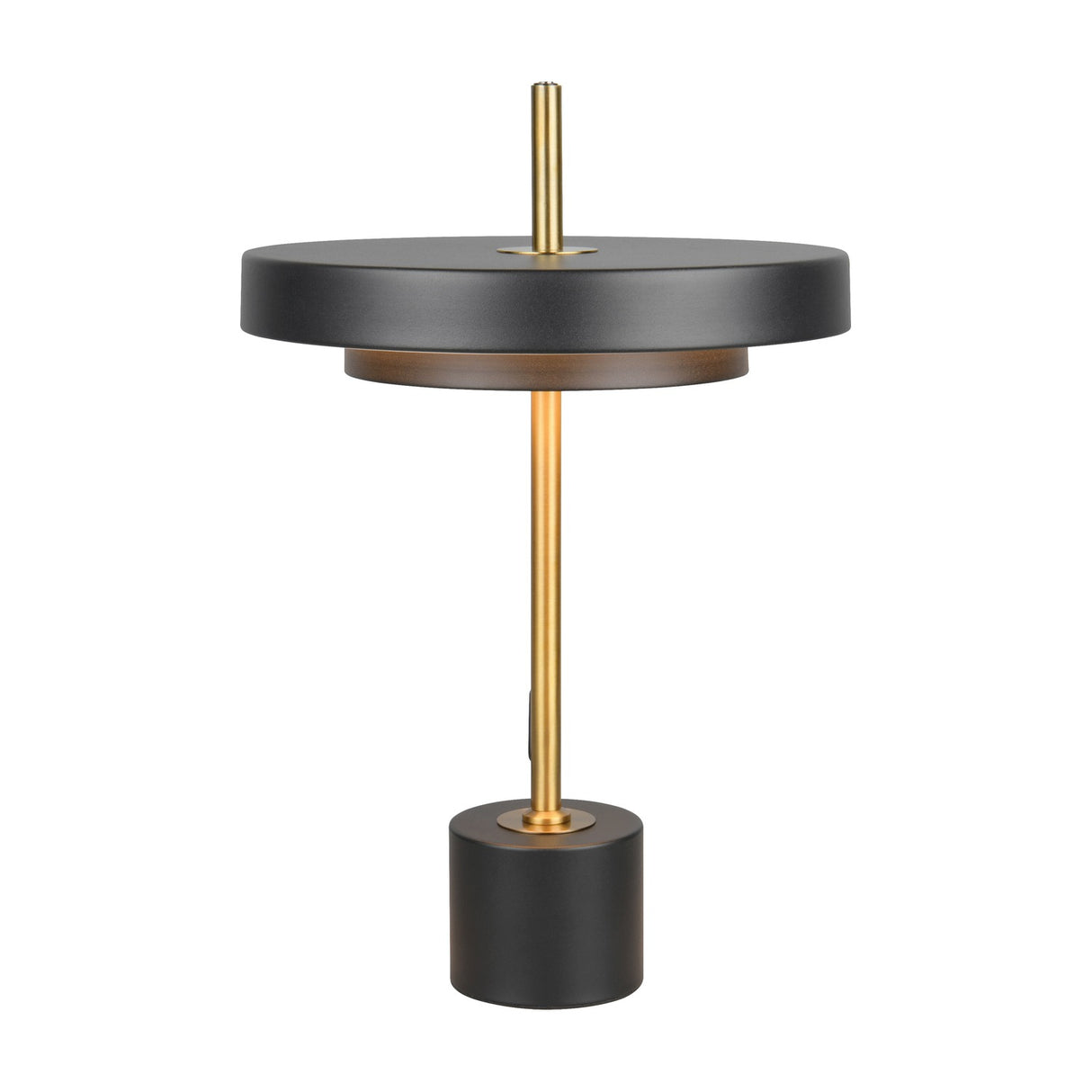 Keaton LED Table Lamp – Black & Gold