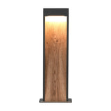 Salmon LED Linear Outdoor Lamp Post – Wood Effect