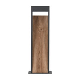 Salmon LED Linear Outdoor Lamp Post – Wood Effect
