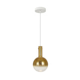 Matices LED Light Glass Pendant 4W 3000K - White/Matte Gold