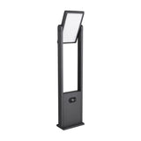 Malawi Solar LED Grey PIR Lamp Post – Anthracite