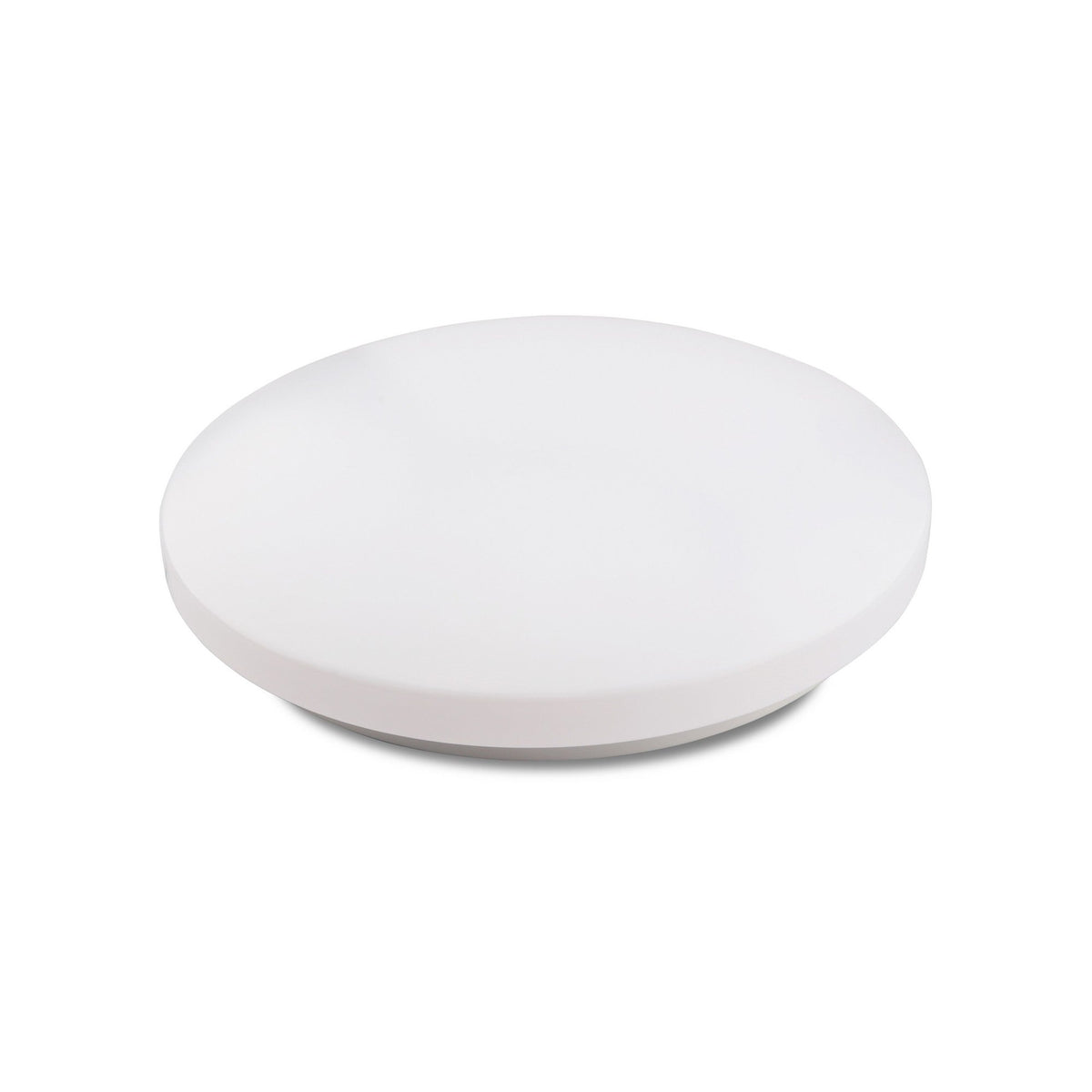 Zero Smart 33cm round flush ceiling light with white acrylic diffuser and integrated dimmable LED, shown on a plain white background.