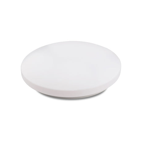 Zero Smart 33cm round flush ceiling light with white acrylic diffuser and integrated dimmable LED, shown on a plain white background.