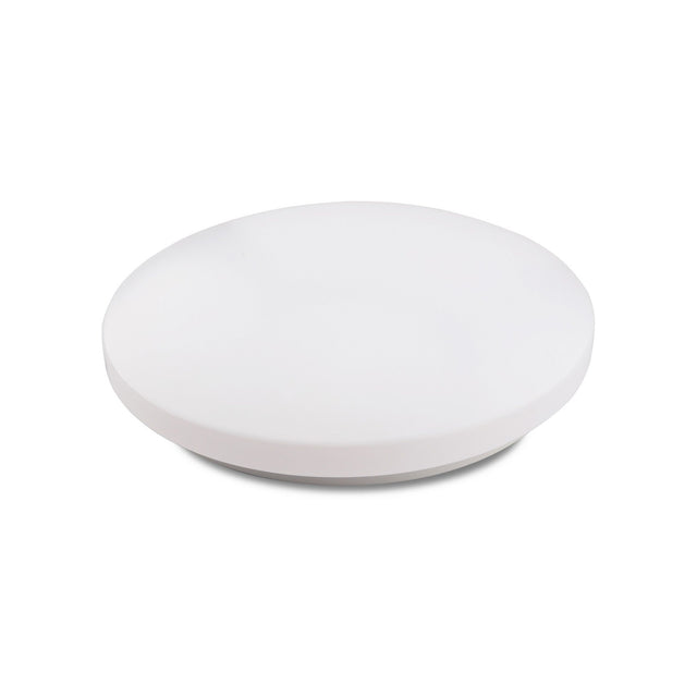 Zero Smart 33cm round flush ceiling light with white acrylic diffuser and integrated dimmable LED, shown on a plain white background.
