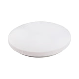 Zero Smart 48cm LED flush ceiling light with round white acrylic diffuser and metal base, shown at an angle on a plain white background.