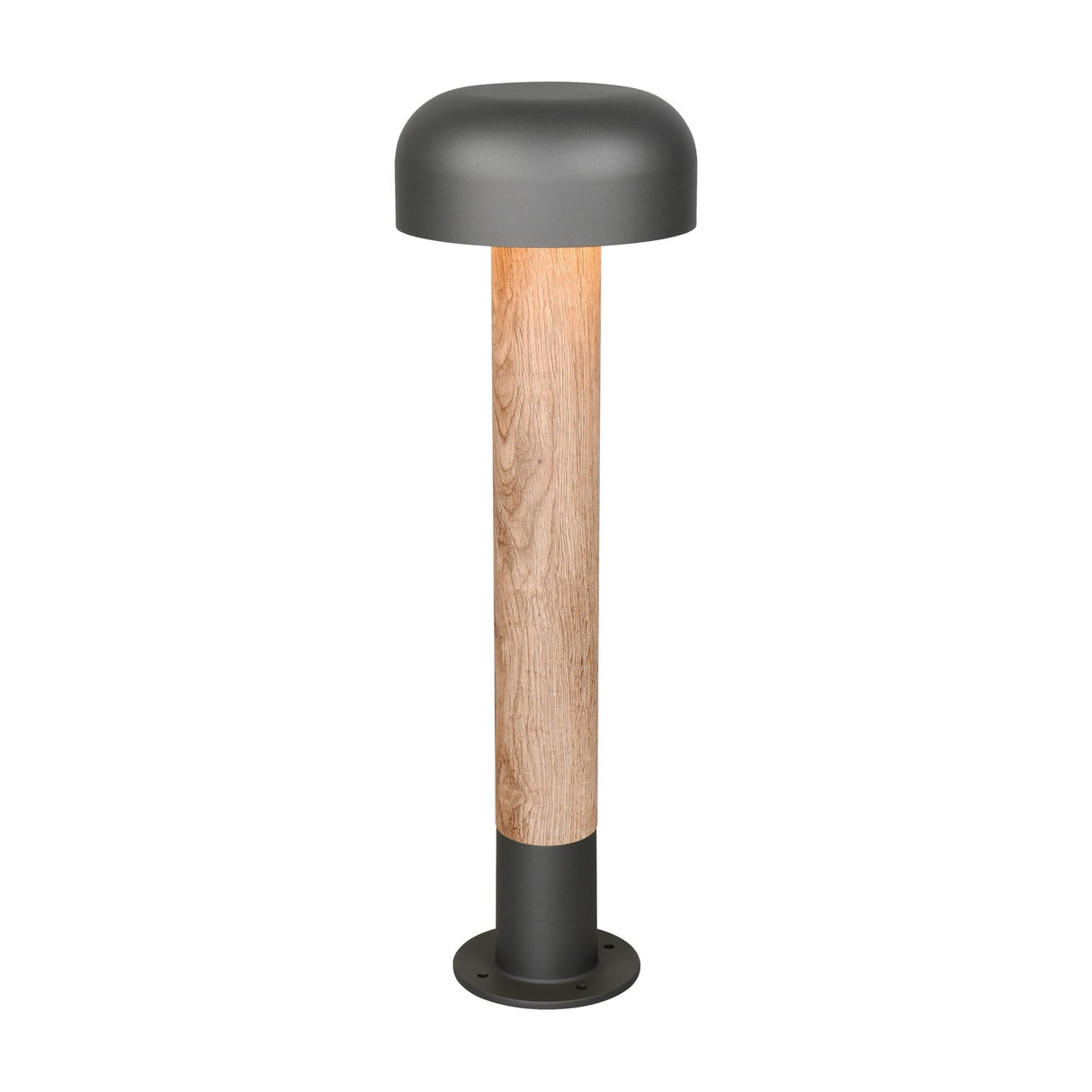Fraser 54cm Outdoor Lamp Post – Wood Effect