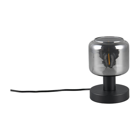 Mataro Glass Table Lamp – Matt Black