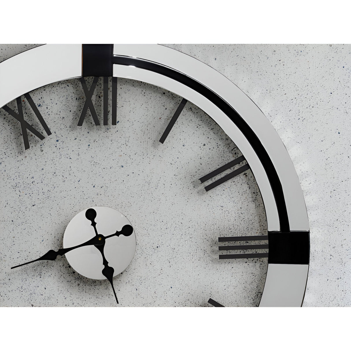 Kairos Silver Wall Clock - 87cm