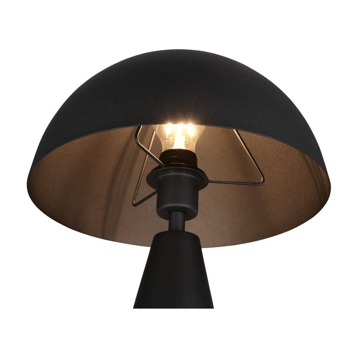 Alfie Dome Table Lamp – Matt Black
