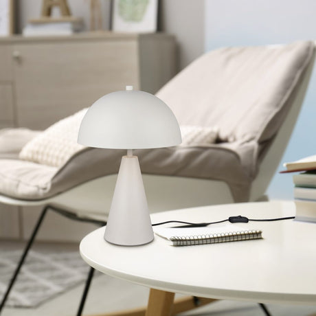 Alfie Dome Table Lamp – Warm Grey