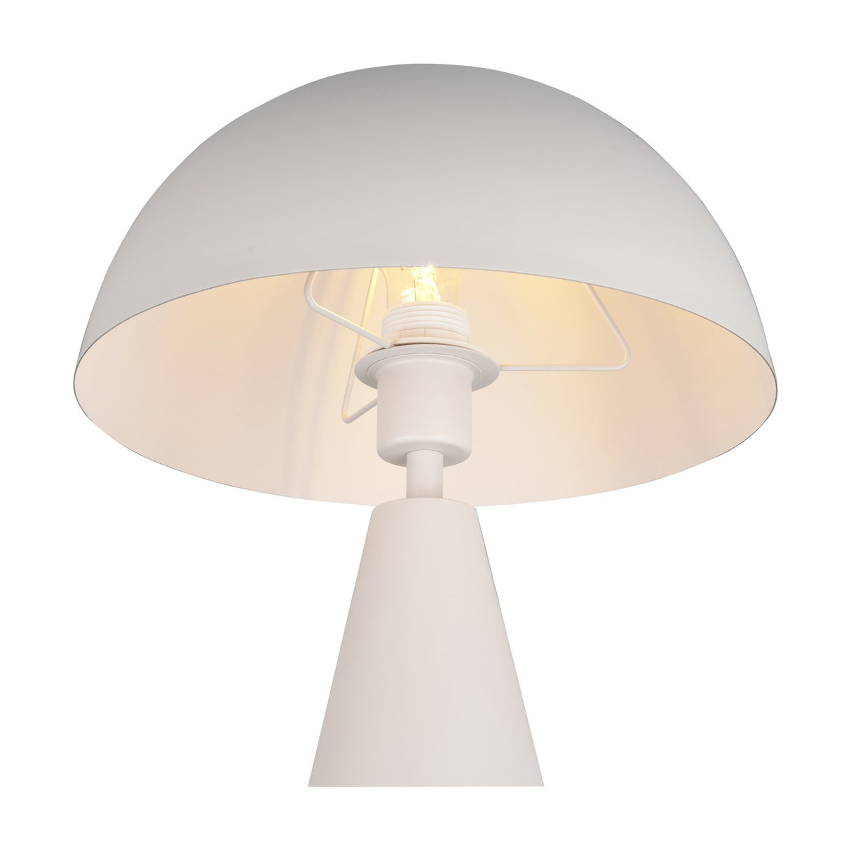 Alfie Dome Table Lamp – Warm Grey