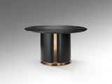 Zolo Dining Table - Dark Oak and Black