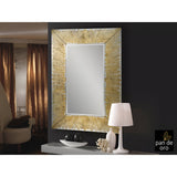 Aurora Rectangle Wall Mirror Gold - 120x80cm