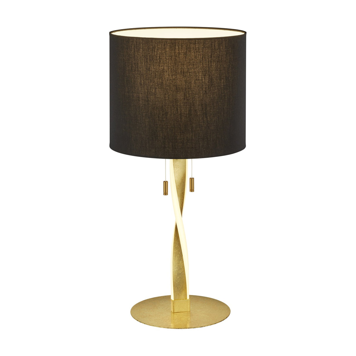 Nandor LED Fabric Table Lamp – Gold