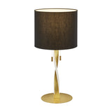 Nandor LED Fabric Table Lamp – Gold
