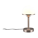 Joost II Glass Table Lamp – Satin Nickel