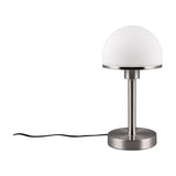 Joost II Glass Table Lamp – Satin Nickel