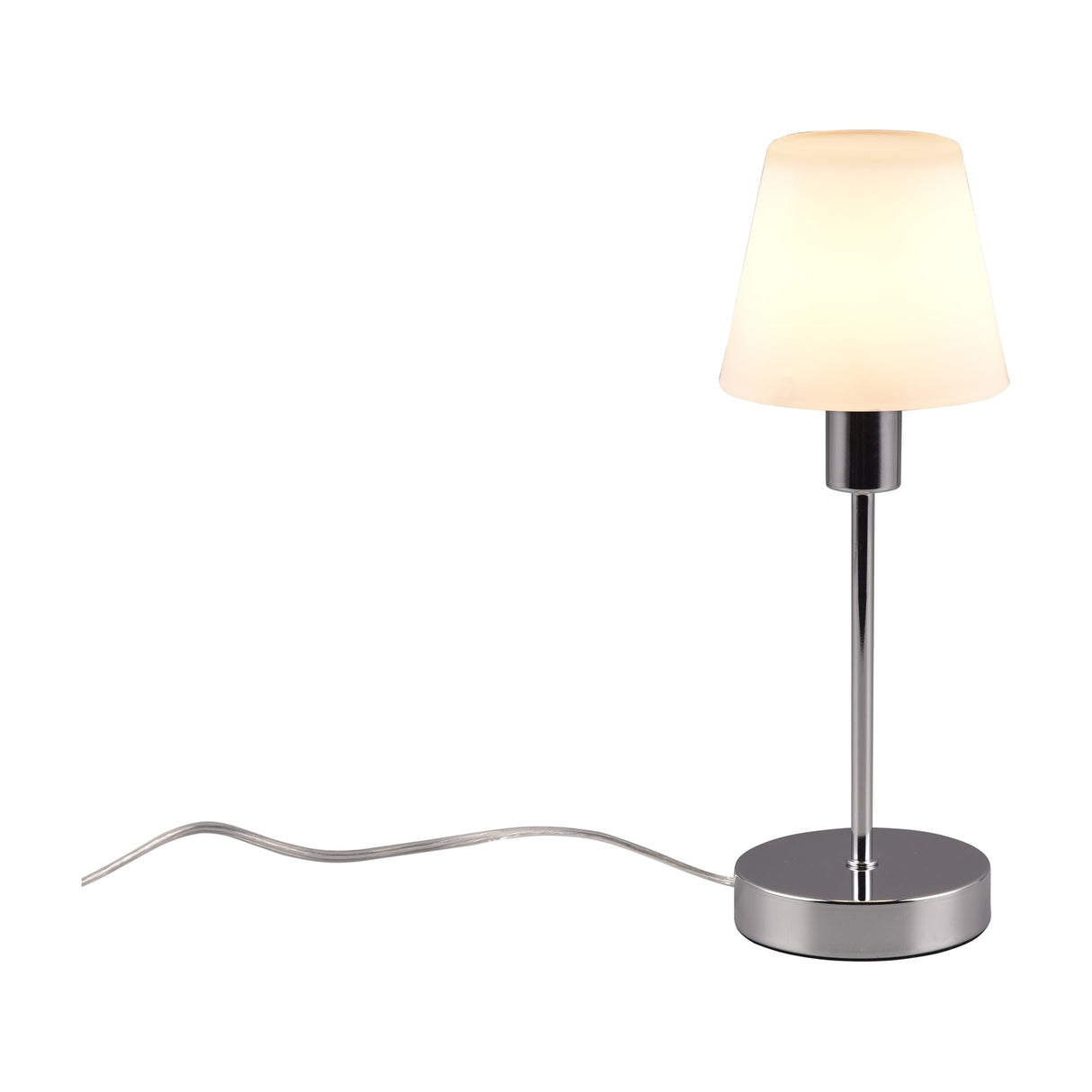 Luis II Glass Table Lamp – Chrome