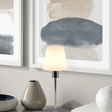 Luis II Glass Table Lamp – Chrome