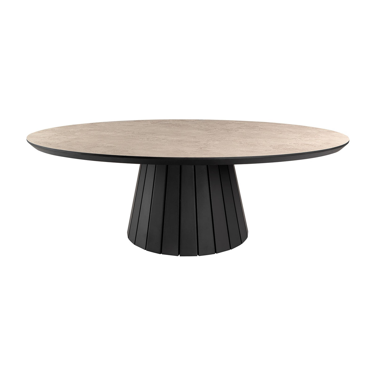 Koria Coffee Table - Stone and Black