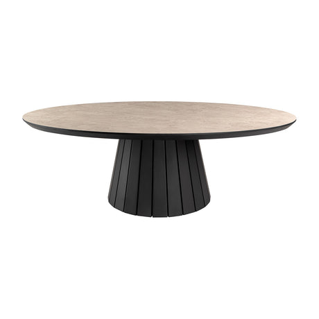 Koria Coffee Table - Stone and Black