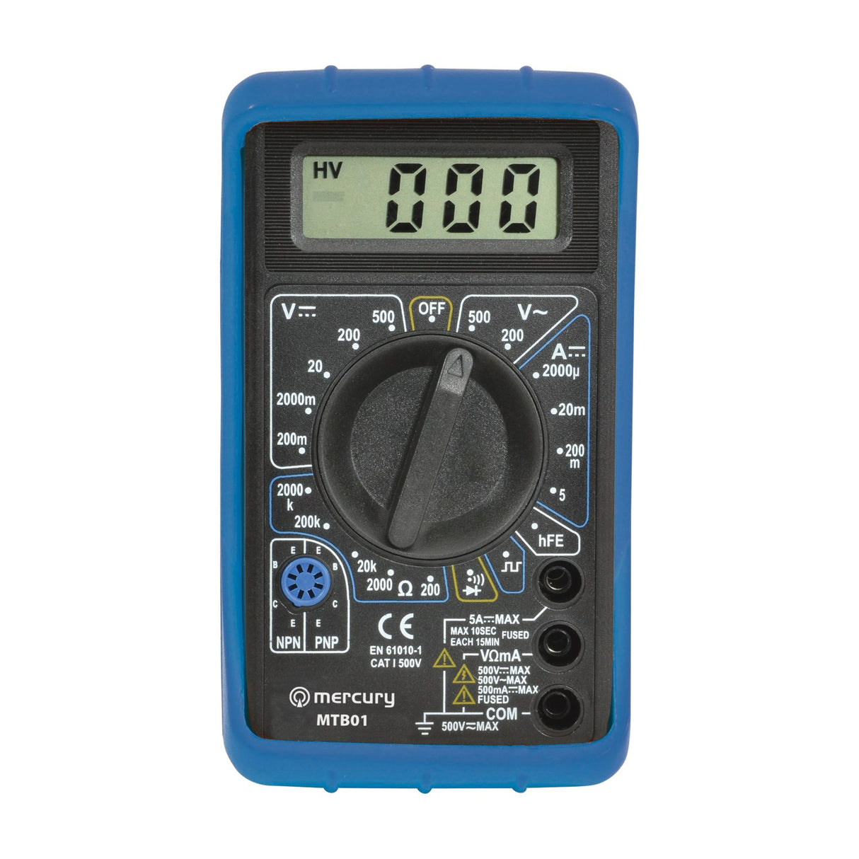 Mercury MTB01 Digital Multimeter with Test Probes