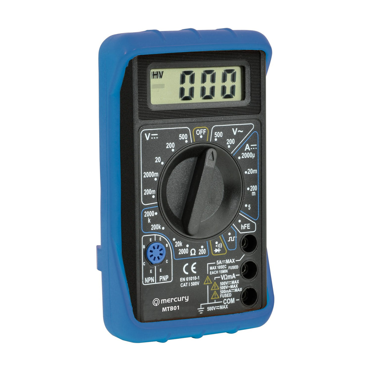 Mercury MTB01 Digital Multimeter with Test Probes