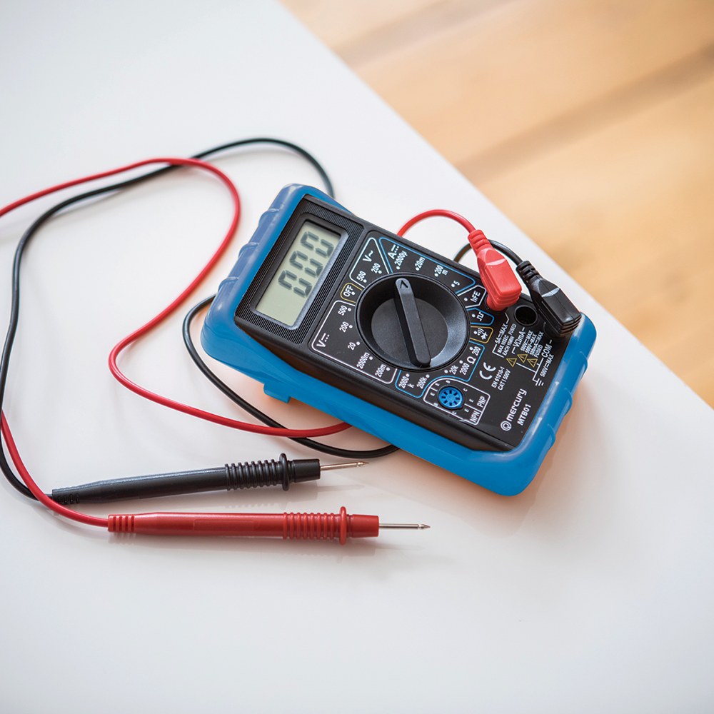 Mercury MTB01 Digital Multimeter with Test Probes