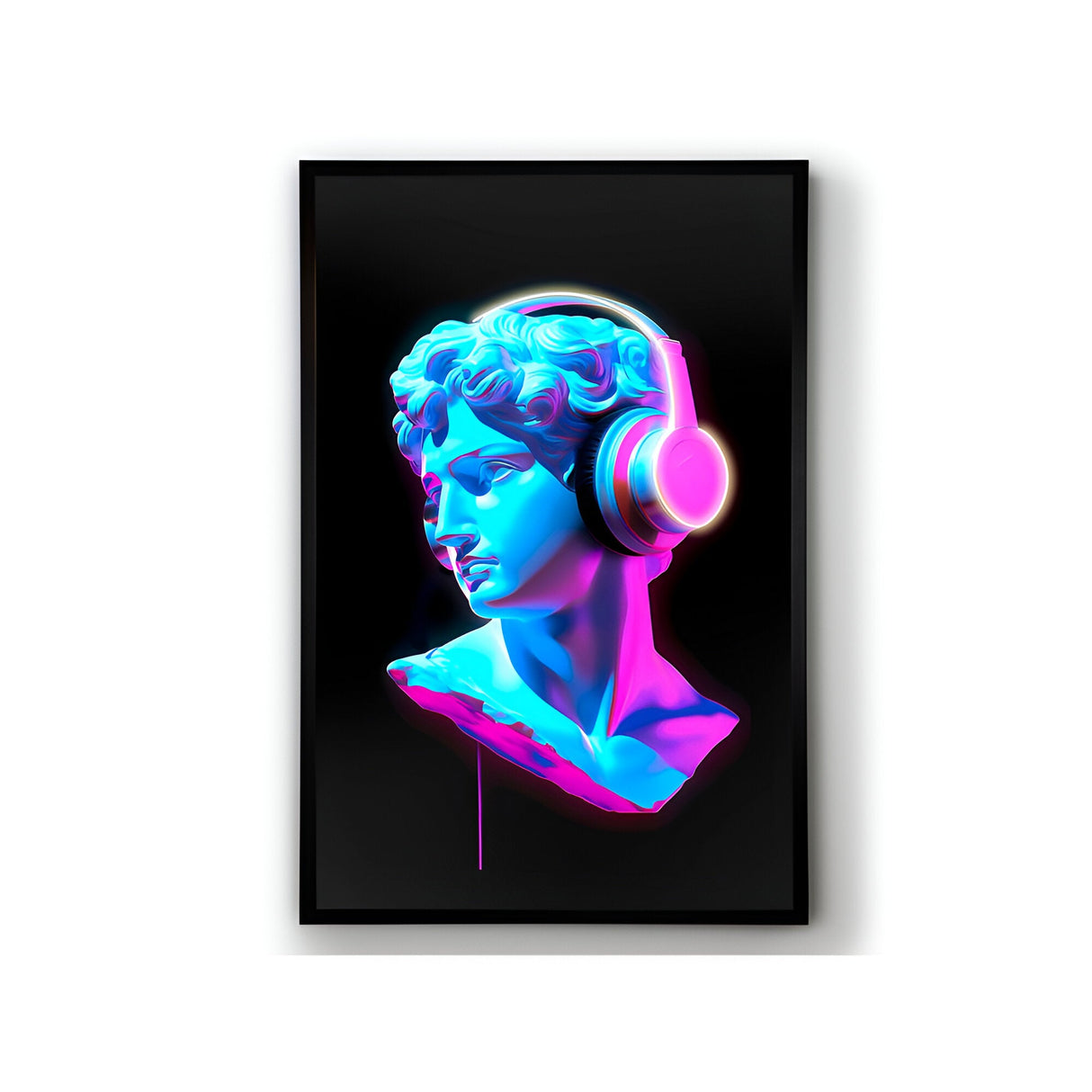 Busto Cyan Bust LED Photography -  80x120