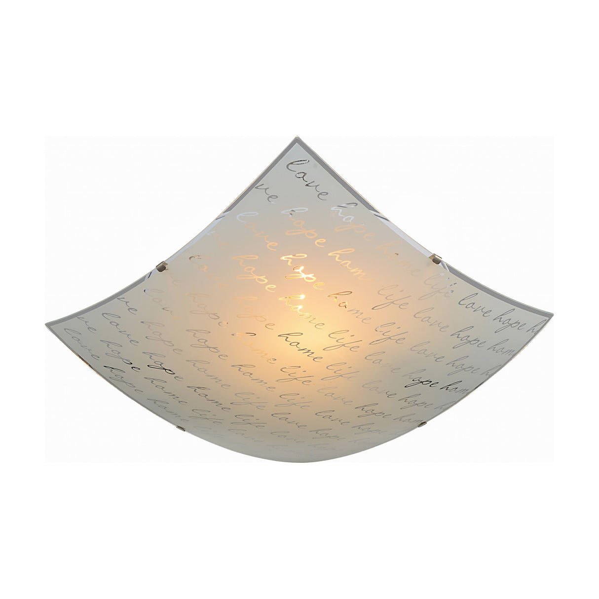 Signa 2 Light Glass Ceiling Light – White
