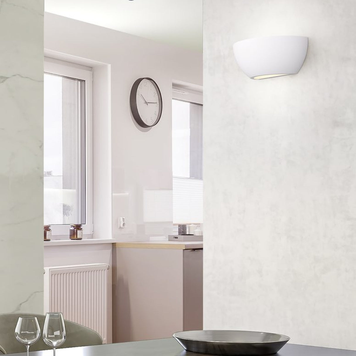 Lilly Round Ceiling Light – White
