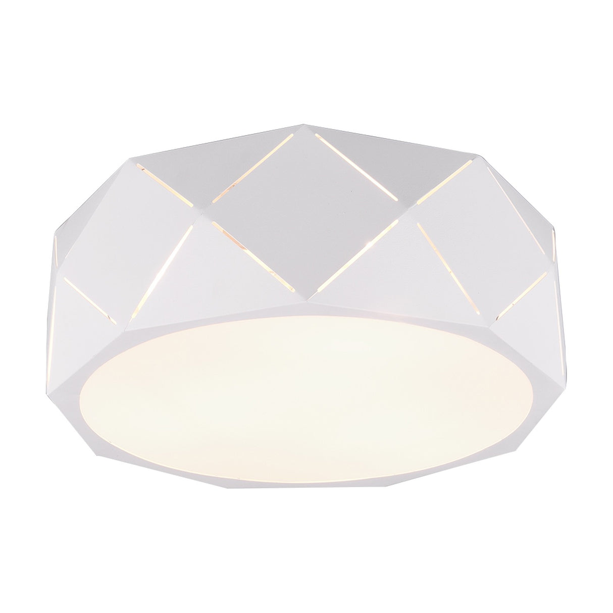 Zandor 3 Light Dome Ceiling Light – Matt White