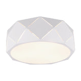 Zandor 3 Light Dome Ceiling Light – Matt White