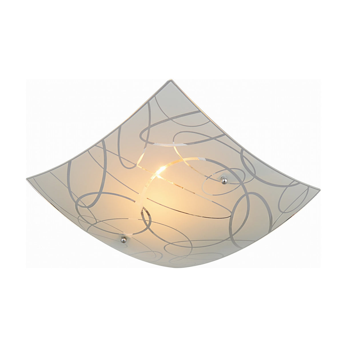 Spirelli Glass Ceiling Light – White