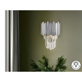 Tiara LED Wall Light 10W 3000K - Transparent/Chrome