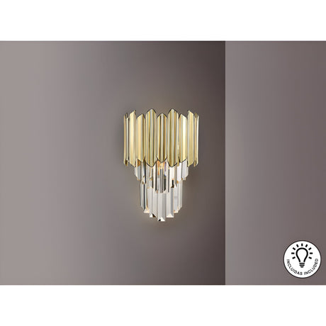 Tiara LED Wall Light 10W 3000K - Transparent/Gold