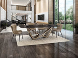 Genesis Dining Table - Bronze and Grey